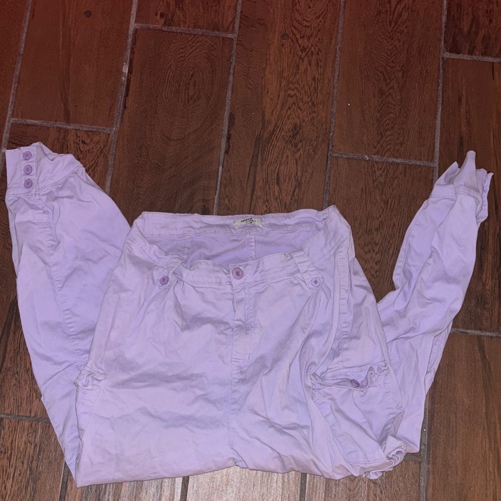 American Bazi Lavender Button-Up Shirt